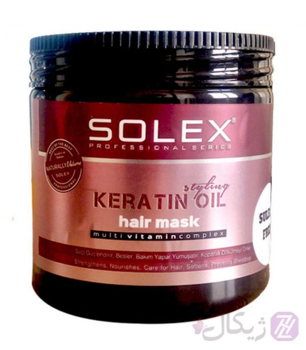 ماسک مو کراتینه سولکس keratin oil حجم 500 میلی لیتر