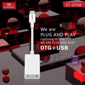 کابل تبدیل لایتنینگ به USB OTG ارلدام مدل ET-OT48