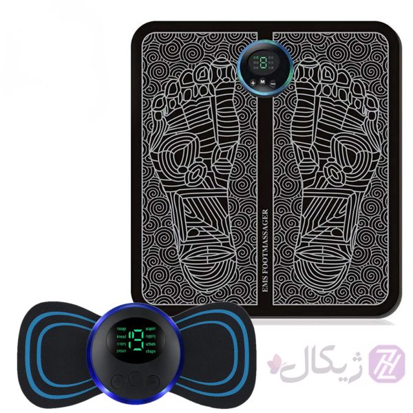 ست ماساژور پا و پروانه ای EMS هوشمند اصل