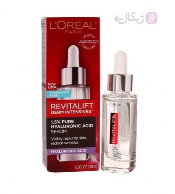 سرم جوانساز و ضد چین و چروک هیالورونیک اسید لورآل 30 میلی لیتر REVITALIFT