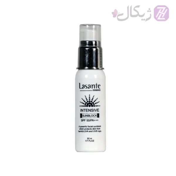 کرم ضدآفتاب و ضد لک بی رنگ لاسانته SPF50 حجم 50 میلی لیتر