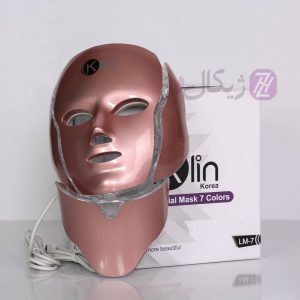ماسک ال ای دی نقابی صورت و گردن 7 رنگ کلین همراه با گارانتی 12 ماهه