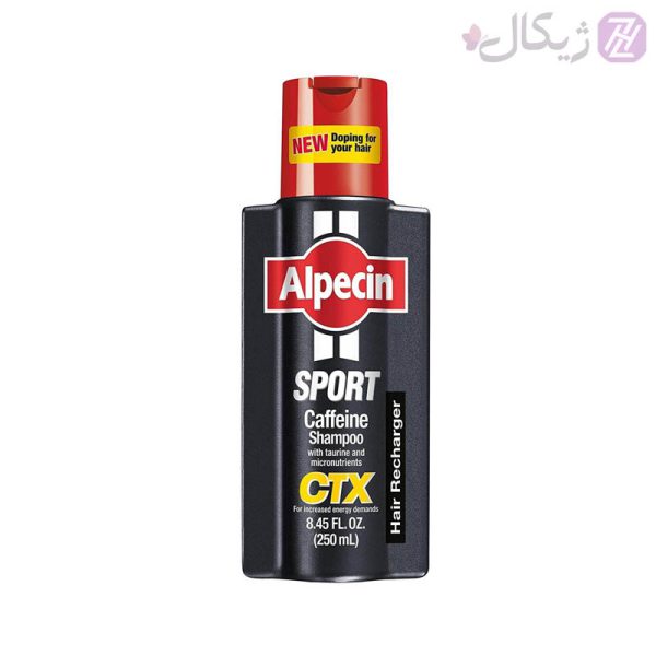 شامپو تقویت کننده و انرژی دهنده کافئین آلپسین اسپرت مدل Alpecin Sport CTX حجم 250 میلی لیتر
