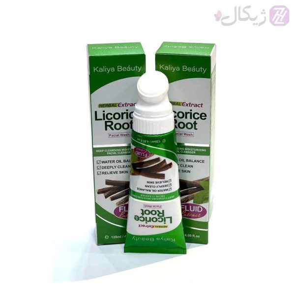 ژل شستشوی کالیابیوتی KALIYABEAUTY عصاره شیرین بیان حجم 120 میلی لیتر