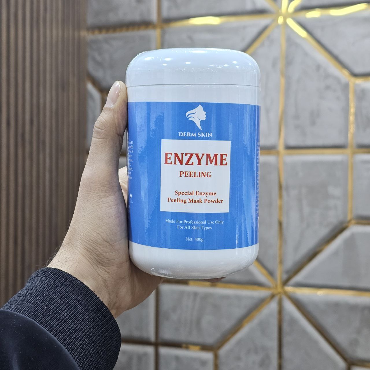 پیلینگ آنزیمی درم اسکین حجم 400 گرم Derm Skin Special Enzyme Peeling Mask
